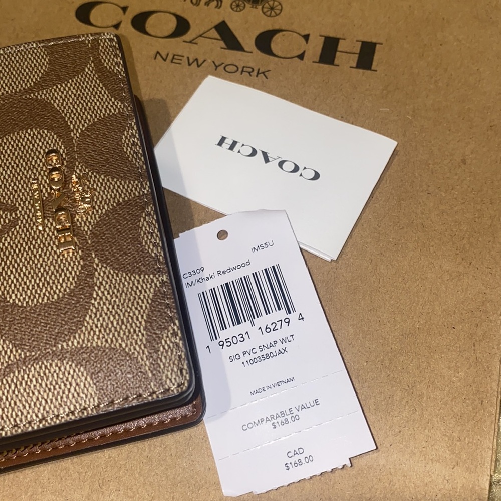 Snap Wallet In Signature Canvas - Picture 4 of 5